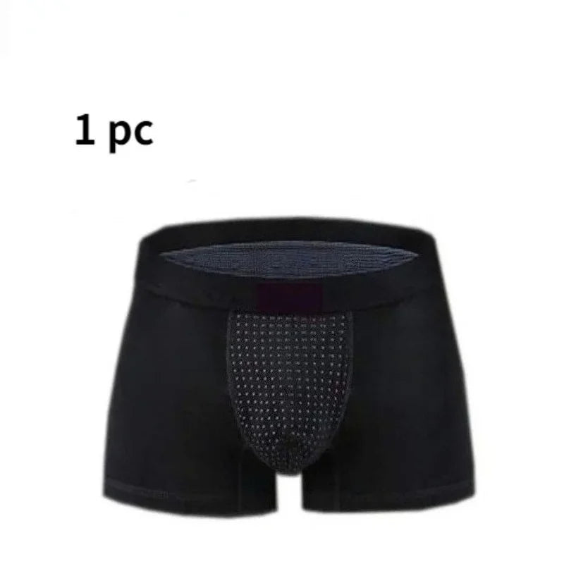 2026 Men Magnetic Therapy Boxer Briefs Breathable Comfortable Underwear with 22 Health Magnets for Blood Circulation L-6XL Size