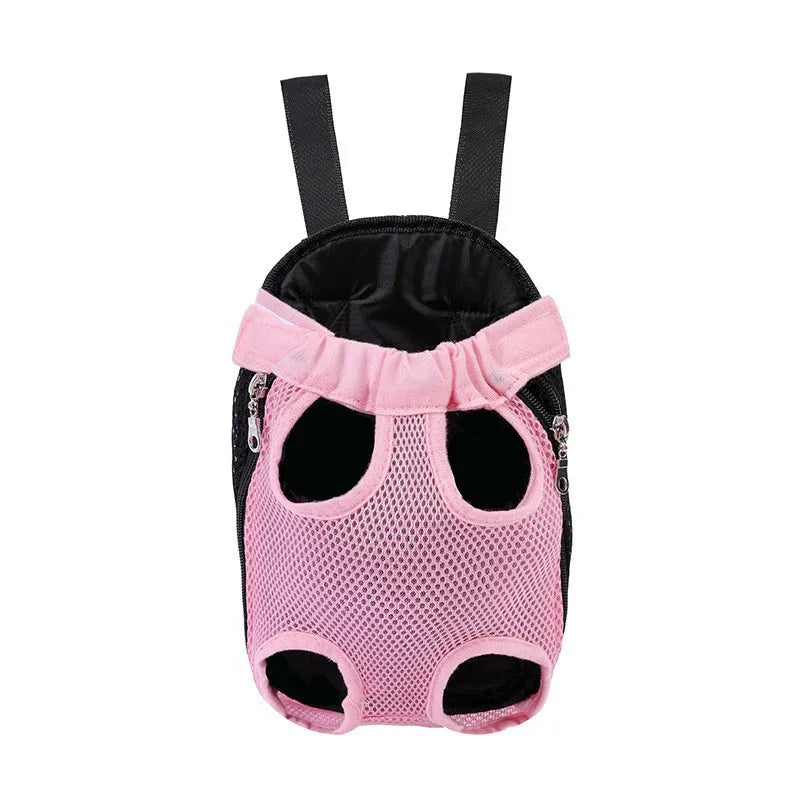 Breathable Pet Dog Cat Chest Carrier Backpack Hands-free Outdoor Travel Bag for Small Pets