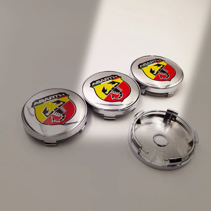 4pcs Fiat 500 Abarth Lancia Car Wheel Center Hub Cap Car Wheel Center Caps Hubcap Cover 60mm