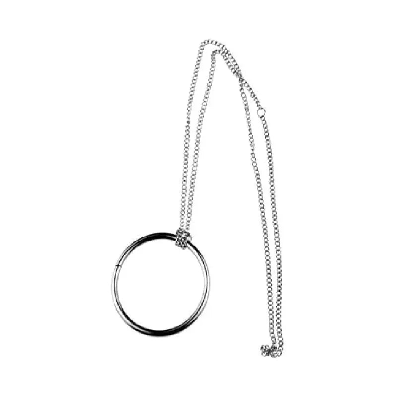 Magic Ring Chain Metal Knot Puzzle Trick Prop Close Up Illusion Toy Stage Performance Party Game Gift for Kids Halloween Play