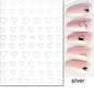 3d Nail Art Stickers Red Black White Love Hearts Stars Clouds French Full Tips Adhesive Nail Decals Slider For Manicure
