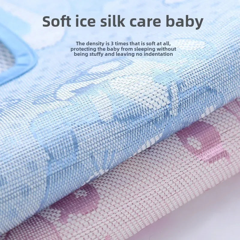 Car Seat Cooling Baby Stroller Mat Ice Fabric Washable Baby Safety Seat Mat Universal Baby Stroller Sleeping Cushion Seat Pads