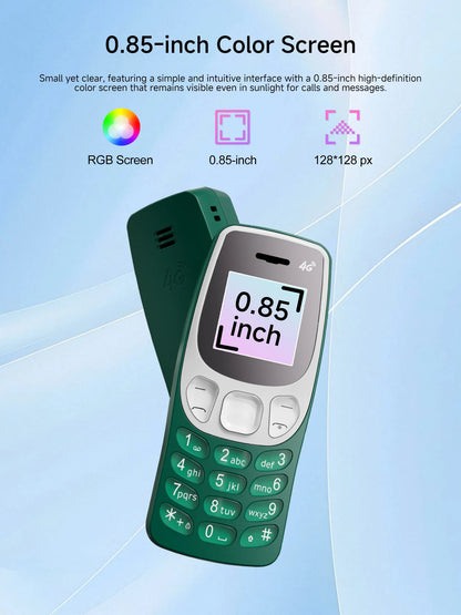 SERVO BM80 LTE Super Small Mobile Phone 4G Network Auto Call Record Speed Dial Blacklist Dual SIM Standby Mini Feature Cellphone