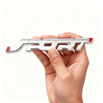 Car Accessories Sticker Styling Metal 3D Chrome Auto Car Trunk Racing Sport Word Letter Logo Emblem Badge Decal Sticker