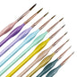 10/11pcs Miniature Paint Brushes, Detail Tip Paint Brushes Set With Ergonomic Handle - Suitable For Acrylic Painting, Oil, Wat