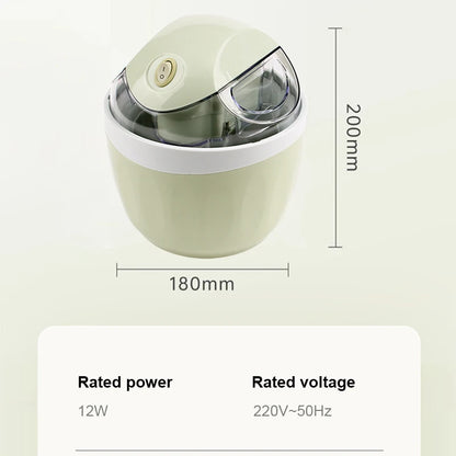 Soft Serve Ice Cream Machine Blender Automatic Snow Cone Milkshake Mixer Icecream Maker Sorbet Fruit Dessert Yogurt Freezer 1L