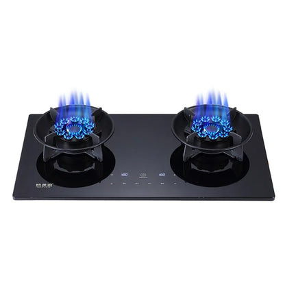 Flip Embedded Fierce Fire Stove Household Gas Burner Stove for Kitchen Cooktop Upgrade Timing Kitchen Gas Cooker Energy-saving
