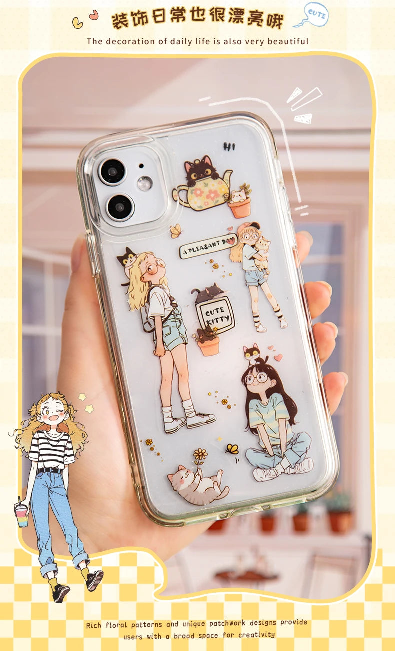 Mr Paper Washi Tape Kawaii 1 Roll  Character Scenery PET Stickers DIY Decoration for Journal Diary Scrapbooking Planners Cards
