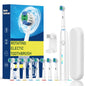 Electric Toothbrush Rechargeable Deep Clean Whitening Teeth for Adult Toothbrush Rotation Toothbrush with 4/8 Replacement Heads