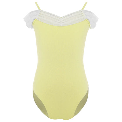 New Girls Ballet Leotards Kids Child Sleeveless Fairy Butterfly Wing Hollow Stitching Gymnastics Leotard Professional Stage Wear