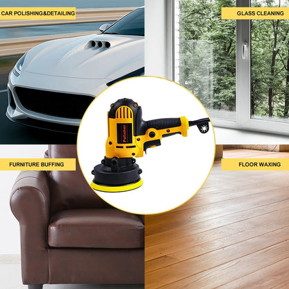 Podofo Car Polisher 0-3600 RPM 700W Electric Polishing Tool Variable Speed Car Polishing Machine for Car Waxing Sealant Coating