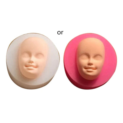 Elf silicone Q version face face mold ultra-light clay soft pottery face mold bjd silicone fairy ears baby face