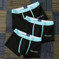3Pcs Male Panties Cotton Men's Underwear Boxers Breathable Man Boxer Printed Underpants Comfortable Shorts Men Underwear M-3XL
