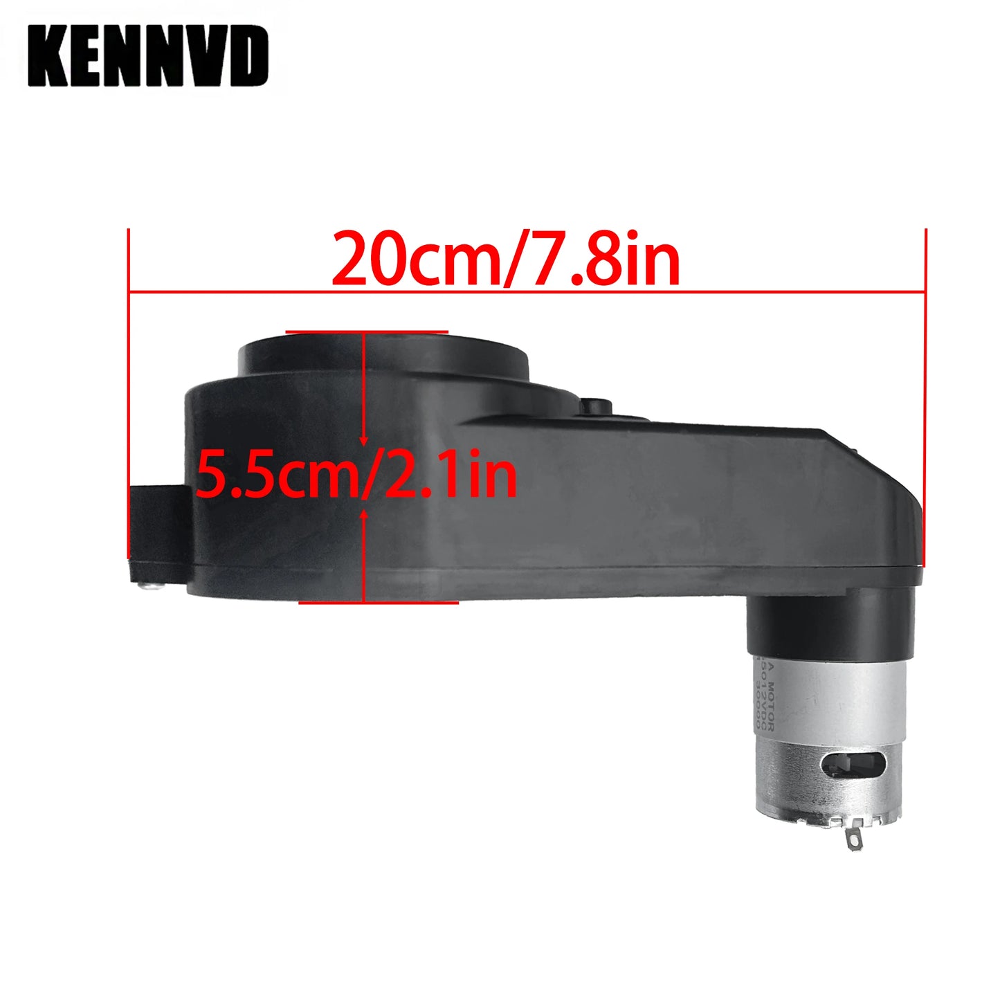 12V 24V RS550 1.2cm/0.47in Motor Gearbox for Children's Electric Ride on Toy Car,Kids Electric Car Reducer