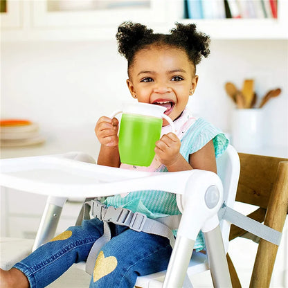 Baby Water Cups 360 Degrees Rotated Baby Learning Drinking Cup with Double Handle Flip Lid Leakproof Infants Water Cups Bottle
