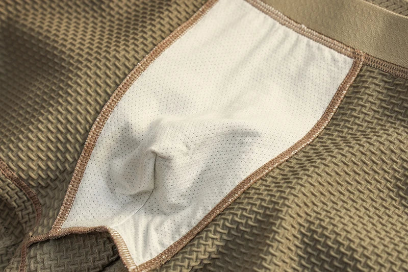 4pcs Men's Boxer Shorts Ice Silk Underwear Plus Size Underpants Cool Breathable Sexy Slim Panties Mesh Lingerie Wholesale Lots