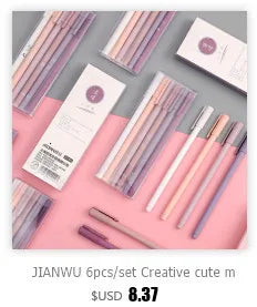 JIANWU 8pcs/set Retro Solid Color Basic Decoration Washi Tape Set DIY Scrapbook Cute Sticker Kawaii Masking Tape School Supplies