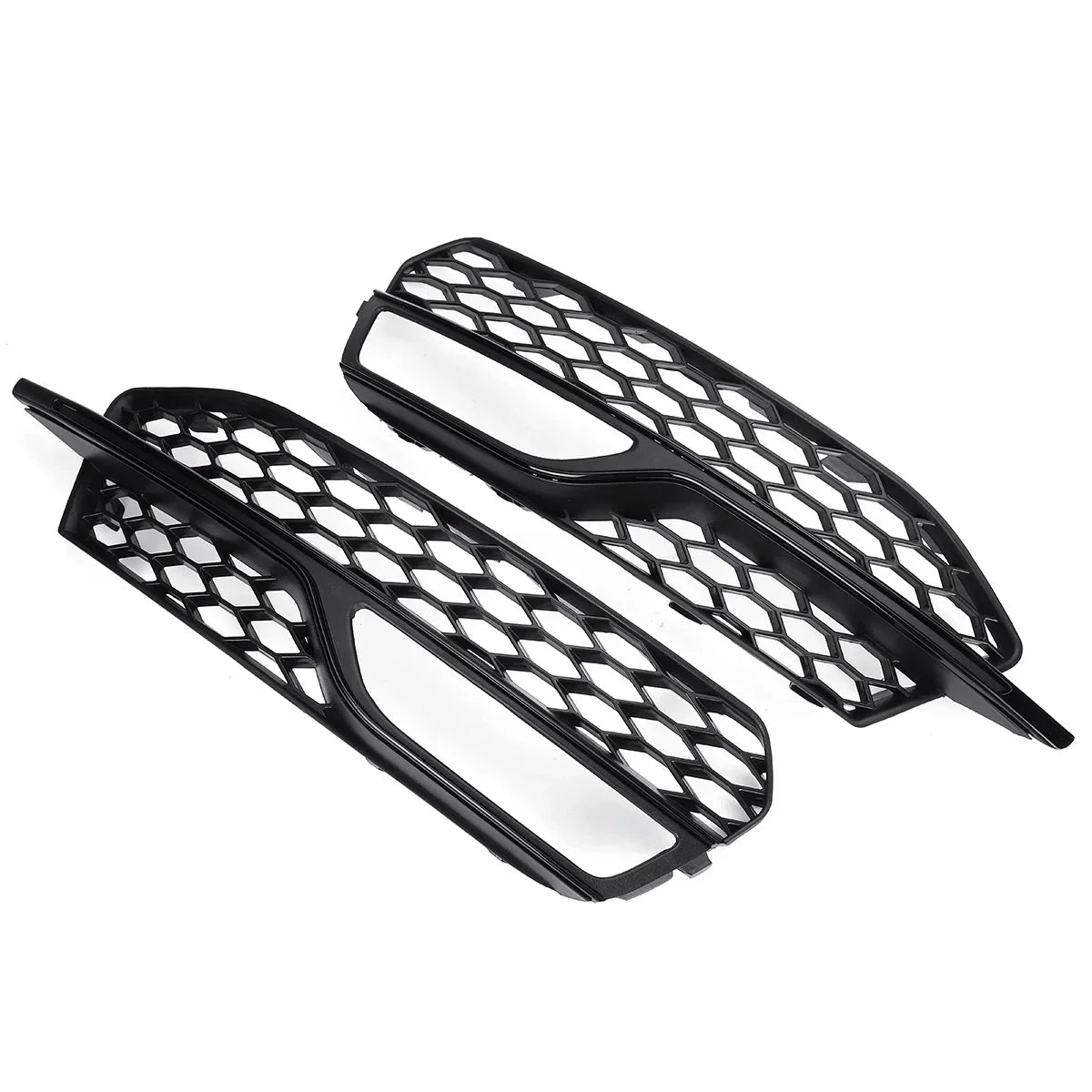 For Audi A3 S-Line S3 2014 2015 2016 Pair Car Front Bumper Fog Light Grille Cover Honeycomb Mesh Fog Lamp Cover Racing Grill