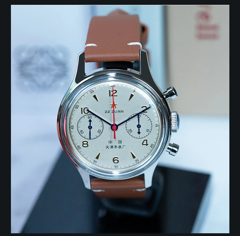 Seagull 1963 International Edition Watch for Men Chronograph Manual Winding Mechanical Watches Original ST1901 D304 Memorial