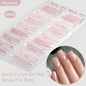 Gradient Auroras Semi Cured Gel Nail Strips Sparkly Shinning DIY Gel Polish Stickers for Nails Works with UV/LED Nail Lamps