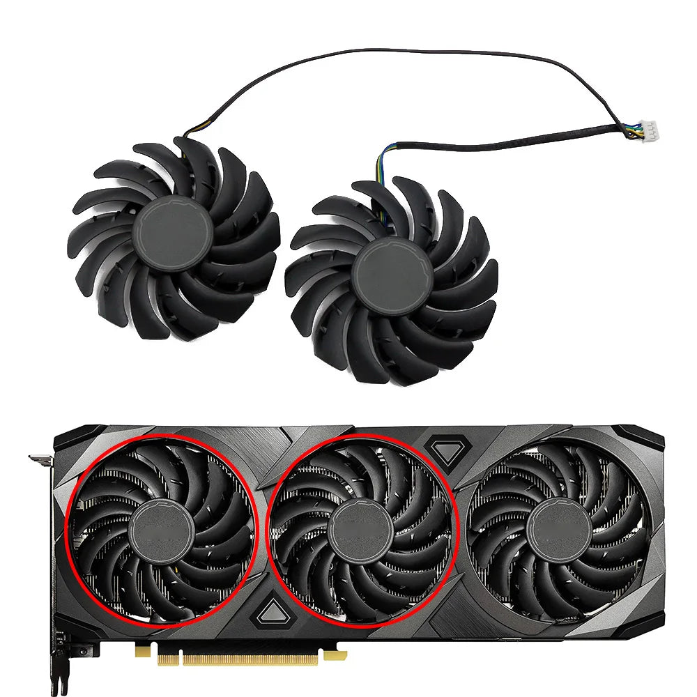 PLD09210S12HH 85mm RTX3080 RTX3070 Cooler MSI Geforce RTX 3060 Ti 3070 3080 3080Ti 3090 Ventus 3X Gaming Graphics Card Fan