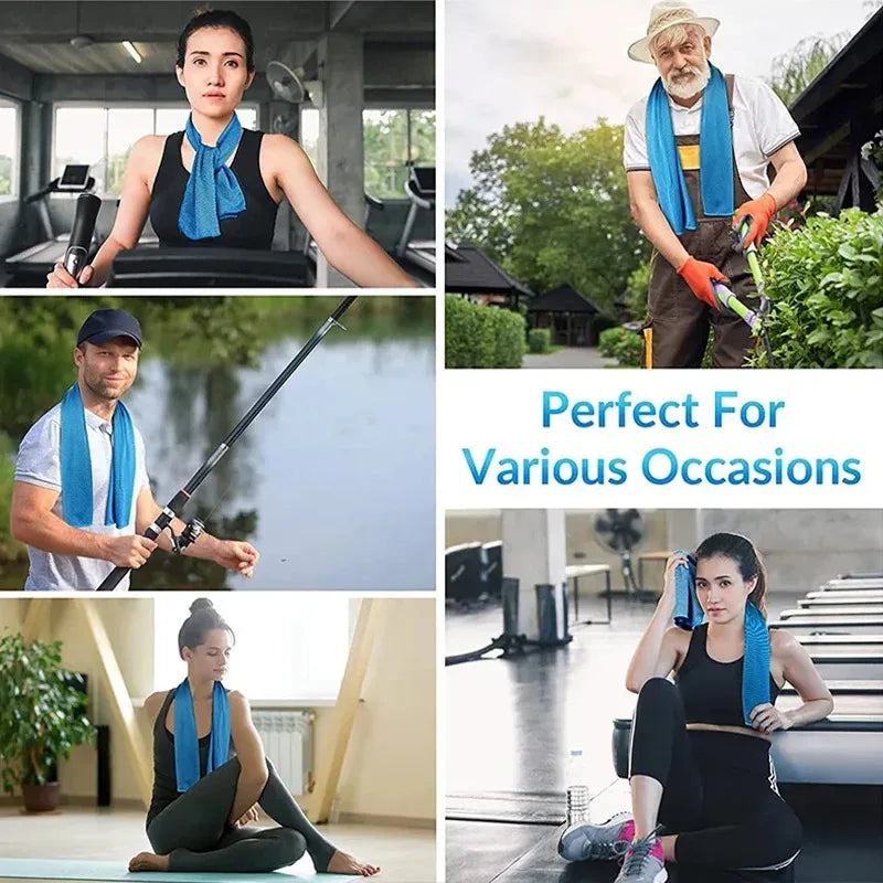 Outdoor Microfiber Quick-Dry Sports Cooling Ice Towel Cold Towel Fitness Cool Towel Camping