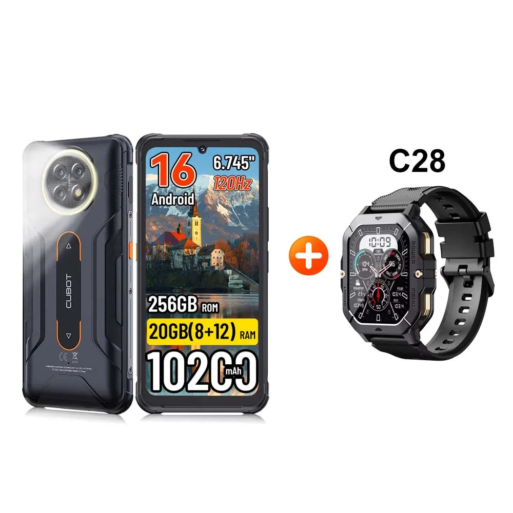 [Shipping From Poland] Cubot KingKong ACE 5 Android 16  10200mAh Rugged Smartphone 20GB(8+12) RAM 256GB ROM 6.745" 120Hz NFC