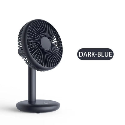 Mini USB Desktop Fan Rechargeable Air Cooling Fan 4 Speeds for Office Home Bedroom Portable Table Fans Adjustable Angle