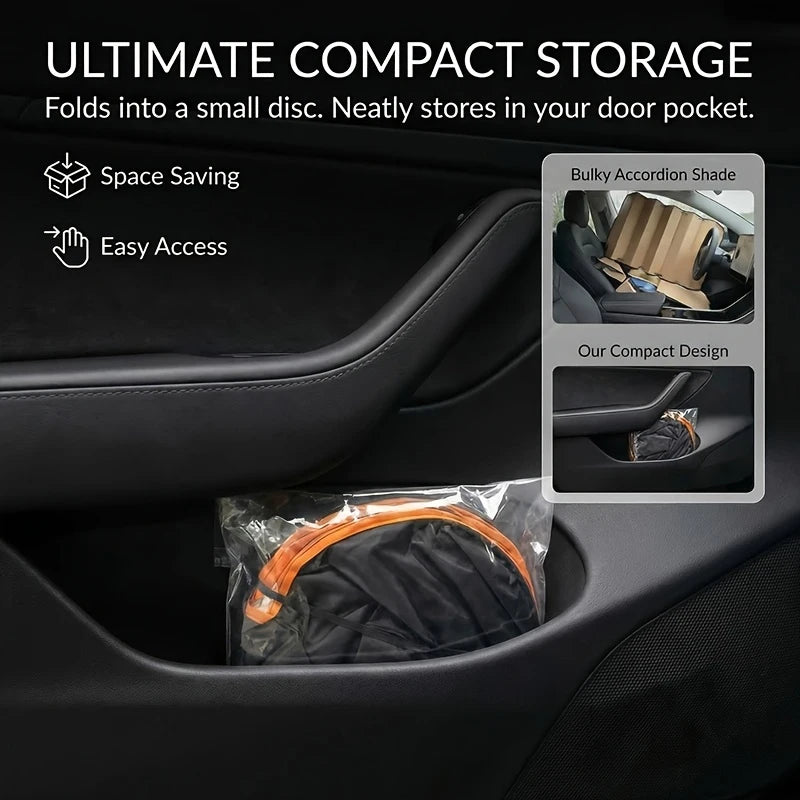 New Car Windshield Sun Shade Cover Front Window Sun Visor Protection Foldable Car Curtains for Summer Cooling UV Refletive