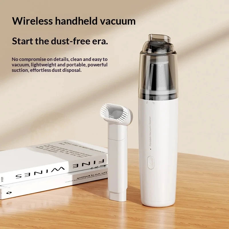 Vacuum Cleaner Mini Car Cleaning Powerful Suction Handheld Car Vacuum Cleaner Rechargeable for Car and Home Auto Vacuum Cleaner
