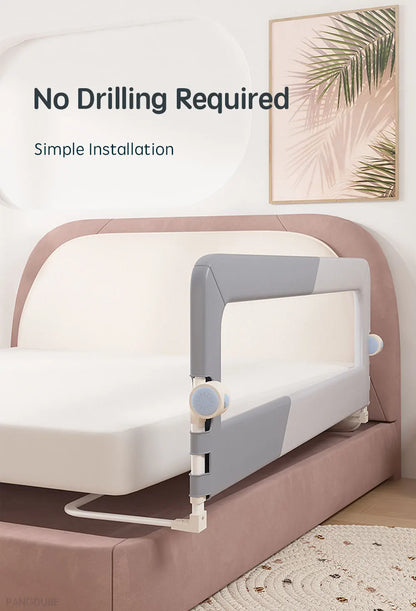 PANGDUBE 1pc Baby Bed guardrail Baby Safety Bed Barrier Children's Safety Bed Rail Guard for Kids Fall Out Protection
