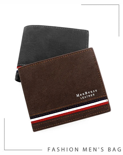 Short Men Wallets Zipper Coin Pocket Slim Card Holders Luxury Male Purses High Quality PU Leather Men's Wallet Money Clips