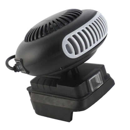 Electric Heater Fan Electric Portable 2 Gear  Space Heater 18V Battery Powered 170W for Workshop