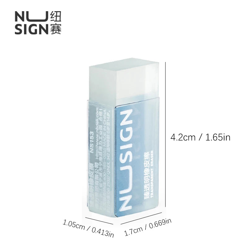 NUSIGN 2B Soft Rubber Pencil Eraser for Students Art Sketching Painting Exam Writing Correction School Stationery Supplies