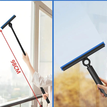 EHOMGUI Telescopic Shower Squeegee for Glass Door Wiper Scraper Cleaner Bathroom Mirror Wiper Scraper Glass Cleaning