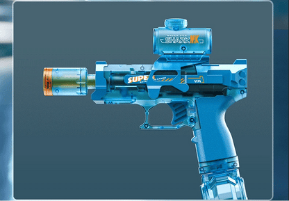 Simulated Firing and Recoil Electric Water Gun Toys Children Automatic Sensor Lights Water Pistol Summer Outdoor Beach Kids Toy