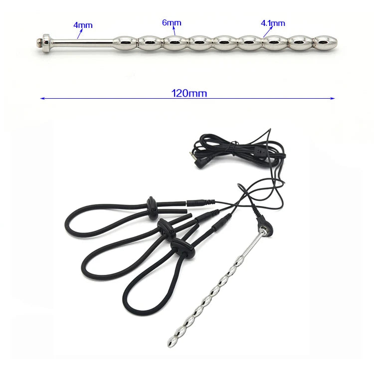 Electric Shocker Anal Butt Plug,E stim Electrosex Penis Ring ,Nipple Electrostimulation Cockring Chastity Cage E-stim Bdsm Toys