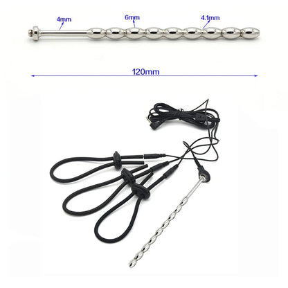 Electric Shocker Anal Butt Plug,E stim Electrosex Penis Ring ,Nipple Electrostimulation Cockring Chastity Cage E-stim Bdsm Toys