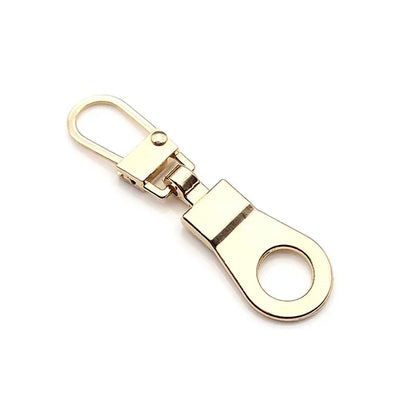 10Pcs Metal Zipper Head Replacement Detachable Zipper Puller Tab Repair Kit for Luggage Suitcase Purses Bags Accessories