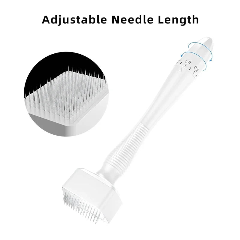 New 140A Adjustable Microneedle Derma Stamp 140 Pins Needles Derma Stamp Skin Care Home Use For Face Beauty Personal Care