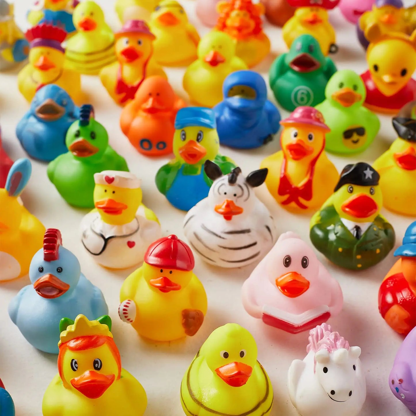 50/100/150pcs Rubber Duck for Jeeps Ducking  2" Bulk Floater Duck for Kids - Baby Bath Toy Assortment - Party Favors, Birthdays,