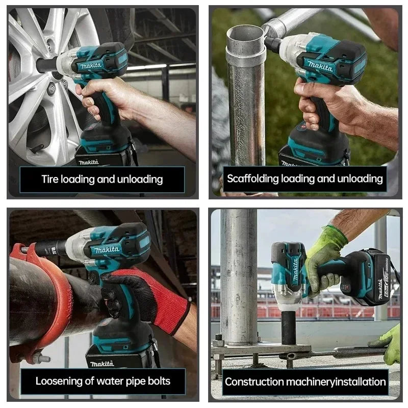 Makita DTW285 18V Brushless Impact Wrench High Torque For Machinery Assembly Daily Household Repair Jobs