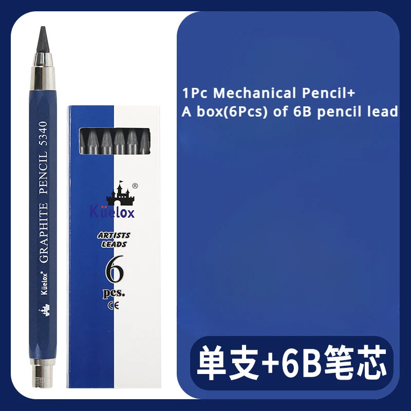 Sketch up 5.6mm Mechanical Graphite Pencil Clutch with Built Sharpener for Woodworking Architect Art Painter Drawing Drafting