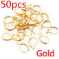 30-50pcs/lot Gold Silver French Lever Earring Hooks Wire Settings Base Hoops Earrings For DIY Jewelry Making Supplies Wholesale