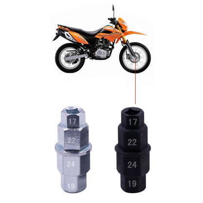 652F 17mm 19mm 22mm 24mm Motorcycle Front Spindle Allens Key Socket Tool