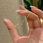 Dainty Flower Geometric Bracelet New High-End Minimalist Zircon Charm Blade Chain Women’s Bracelet Party Jewelry Gift