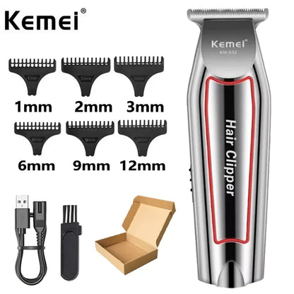 Kemei KM-032 Professional Hair Trimmer Electric Beard Trimmer for Men Hair Clipper Hair Cutter Machine Haircut Grooming Kit