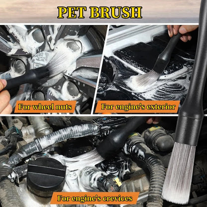Car Wash Cleaning Detailing Brushes Automotive Interior Dust Brush Dashboard Air Outlet Cleaning Brush Auto Wheel Brush