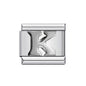 26 English A-Z Letter Name Custom 9mm Link Charms Silver Color Italian Stainless Steel Bracelet DIY Jewelry Making Hand Chain