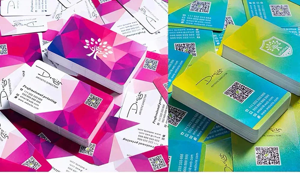 Custom PVC Business ID Card Own Design Logo Name Plastic Waterproof Double Side Glossy Matte Thank You 0.38mm 85.5*54mm 200pcs